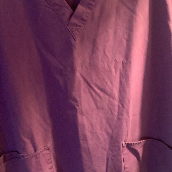 Pre Owned Women’s Dickies Scrub Scrubs Top Purple Size Lg Professional Comfort - Picture 7 of 12